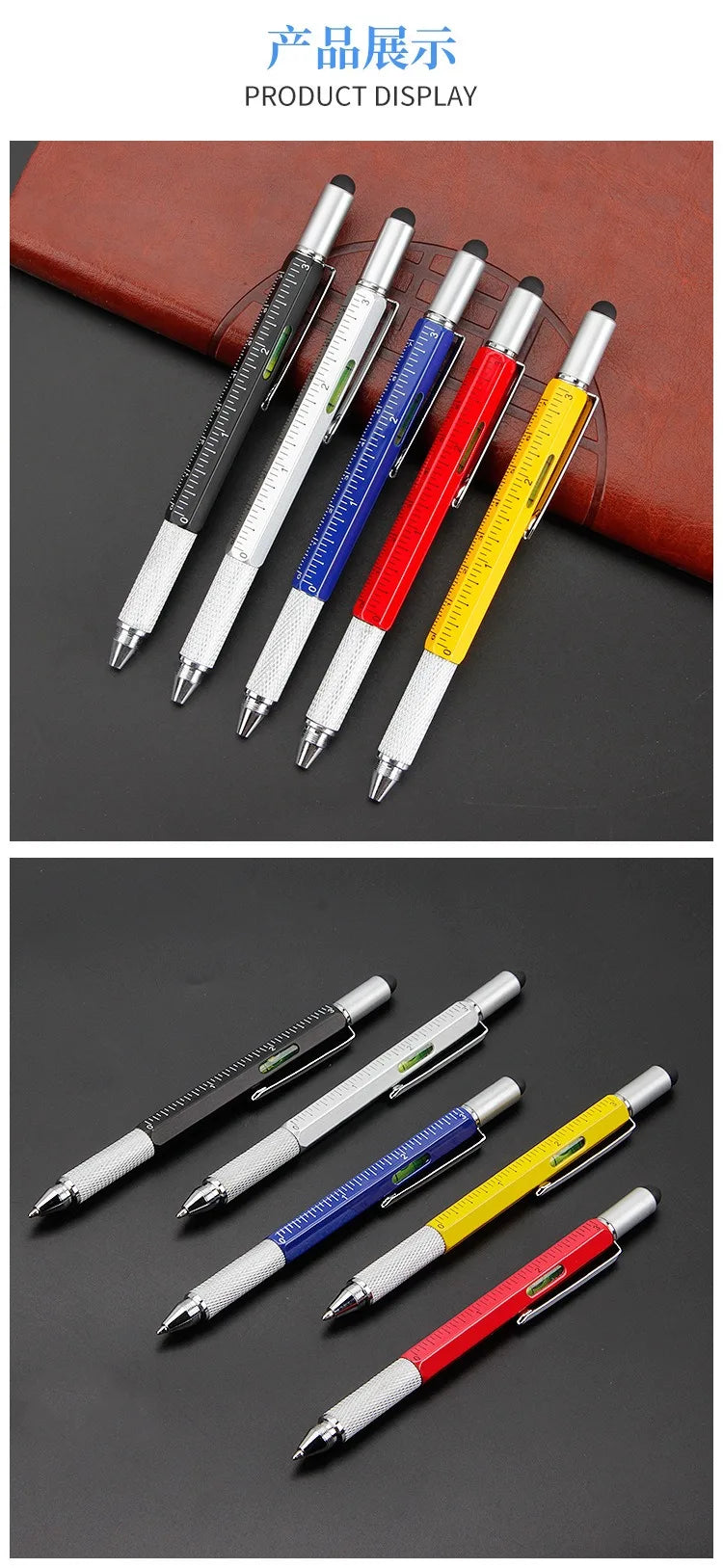 CowLost | product_id-6-in-1-multifunction-tool-pen-with-ruler-level-touchscreen-stylus-phillips-screwdriver-and-ballpoint-pen |8