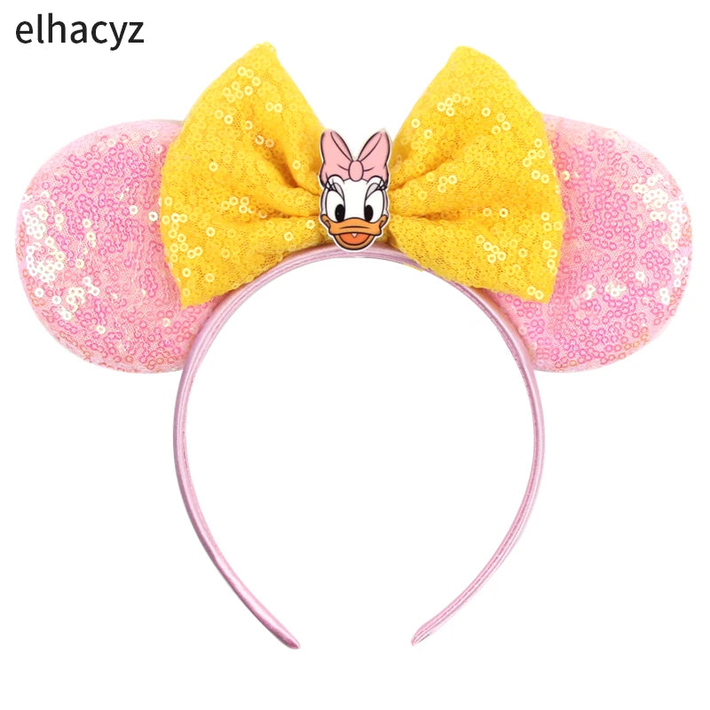 CowLost | daisy-duck-headwear-women-sequins-bow-headbands |7