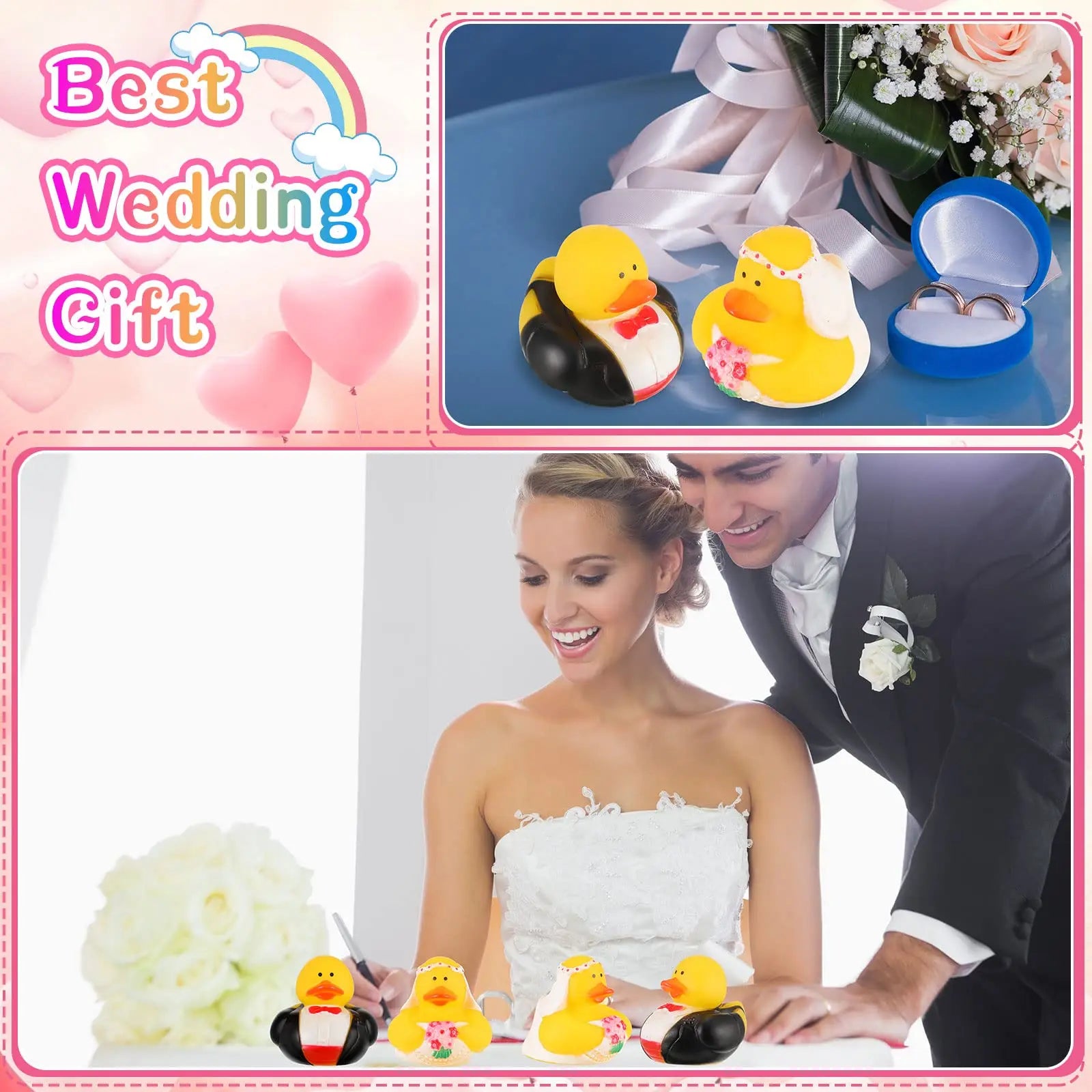 CowLost | product_id-wedding-bride-and-groom-rubber-ducks-bulk-wedding-decorations-gift-bags-marriage-blessings |5