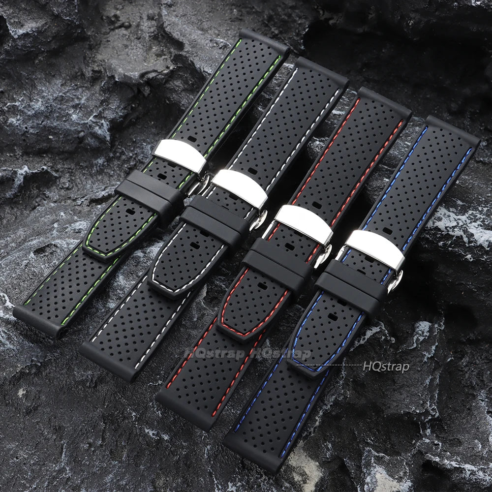 CowLost | product_id-premium-silicone-watch-band-20mm-22mm-soft-waterproof-breathable-strap-with-butterfly-buckle |2