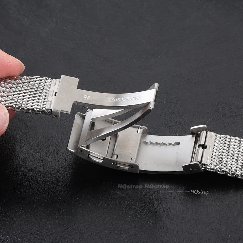 CowLost | 18mm-20mm-22mm-milanese-mesh-bracelet-for-big-wrist-extended-length-band-folding-buckle-men-luxury-stainless-steel-wristband |13