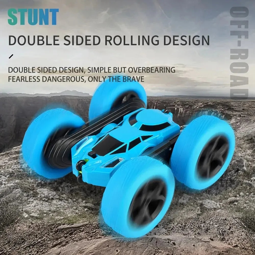 CowLost | rc-stunt-car-children-double-sided-flip-2-4g-remote-control-360-deree-rotation-off-road-drift-rc-car-gifts-for-kids-adults-boys |2