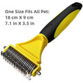 CowLost | pet-beds-pets-stainless-steel-two-sided-grooming-brush-for-shedding-and-dematting |28