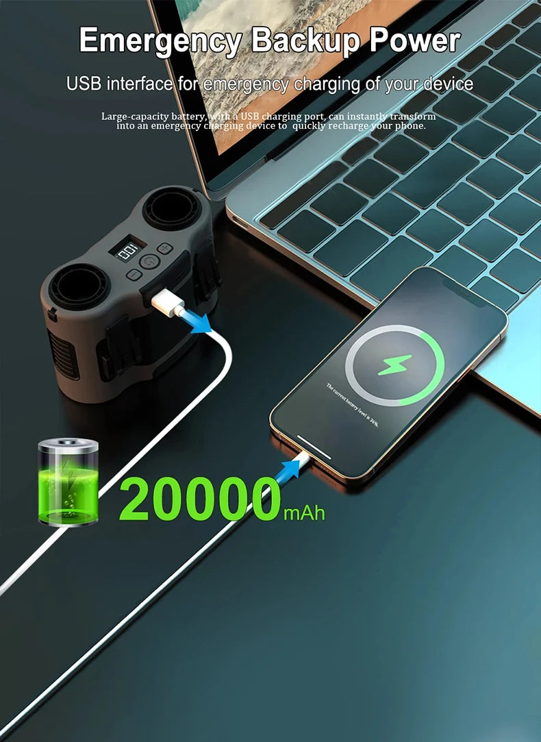 CowLost | binoculars-product_id-portable-usb-rechargeable-waist-clip-fan-with-dual-air-outlets-20000mah-battery |16