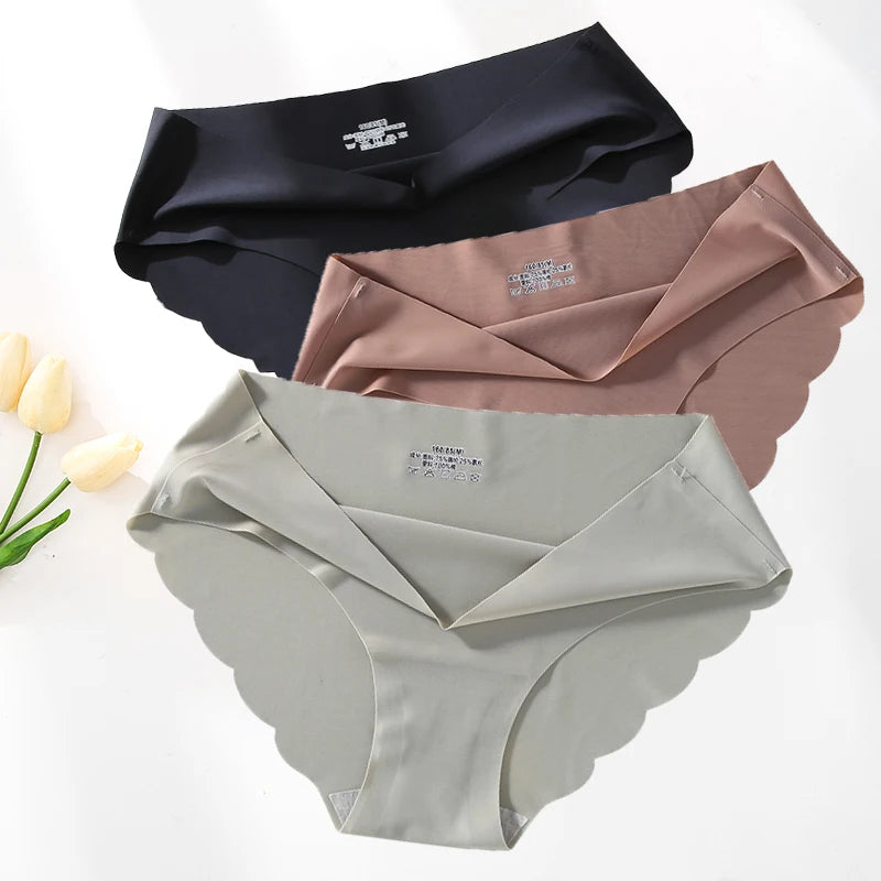 CowLost | activewear-pants-4pcs-seamless-silk-high-waist-briefs-for-women |3