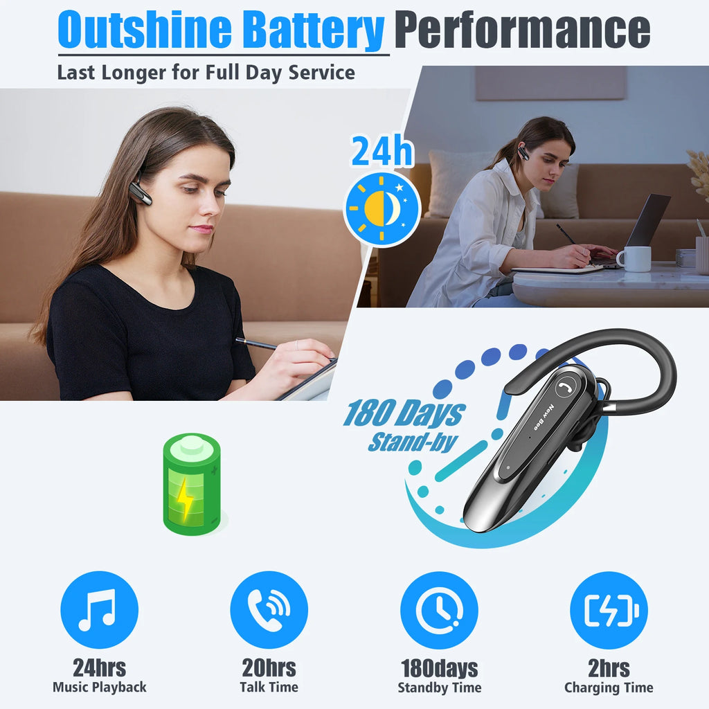 CowLost | mobile-phone-cases-new-bee-b45-bluetooth-wireless-earphones-with-dual-mic-and-noise-reduction |3