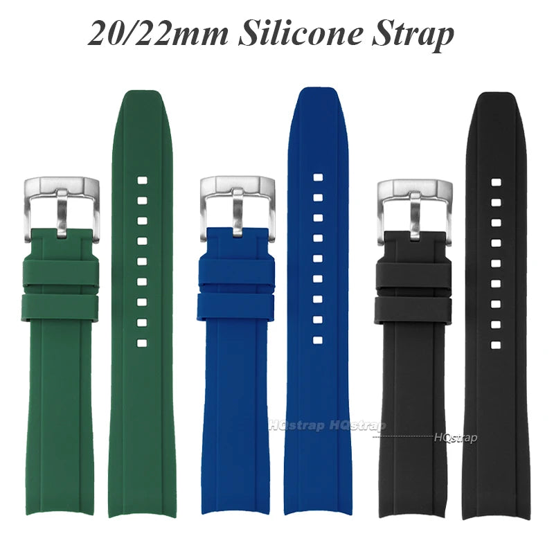 CowLost | bracelets-product_id-curved-end-silicone-watch-strap-20mm-22mm-for-swatch-rolex-citizen-waterproof-bands |8
