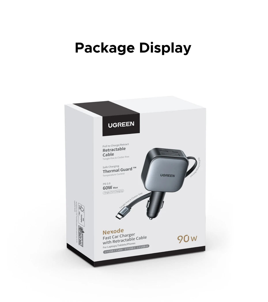 CowLost | ugreen-145w-90w-60w-car-charger-3-usb-c-1-usb-a-ports |22