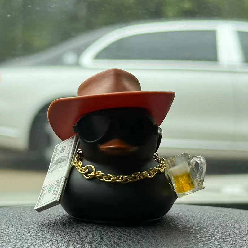 CowLost | product_id-cowboy-car-rubber-duck-with-sun-hat-dashboard-decoration-set |4