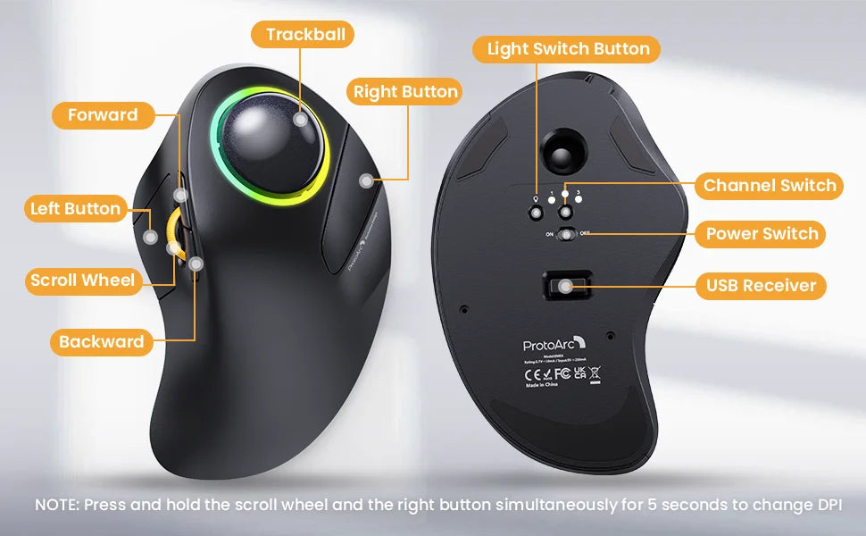 CowLost | product_id-protoarc-em03-wireless-rechargeable-ergonomic-rgb-backlit-bluetooth-trackball-mouse-for-windows-mac-ipad |11