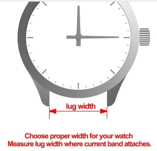 Stainless Steel Watchbands 12-22mm with Folding Clasp for Casio & Seiko