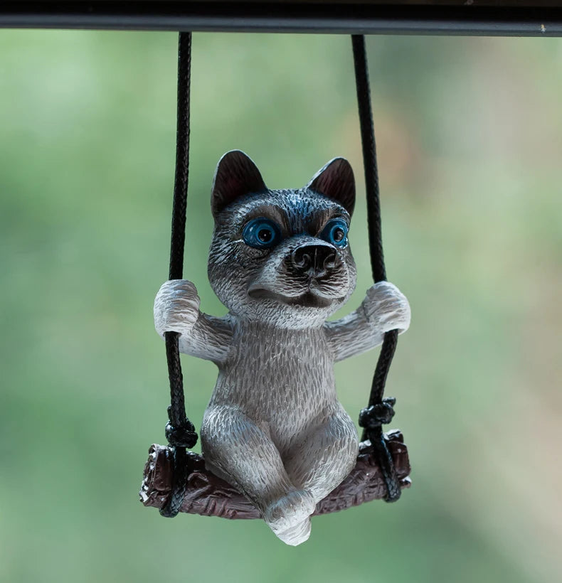 CowLost | product_id-resin-husky-dog-rearview-mirror-pendant-car-decoration-gift |8