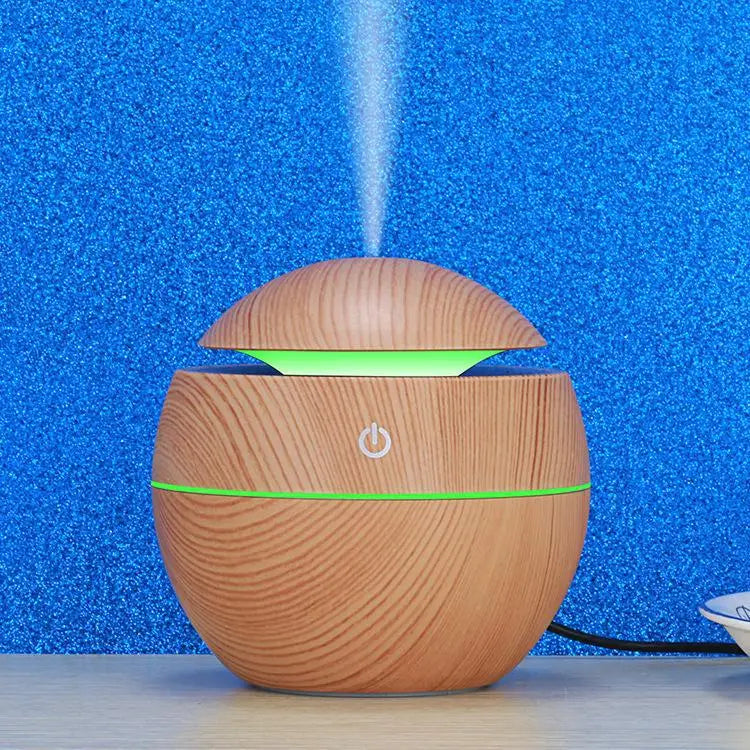 CowLost | product_id-portable-mini-wood-grain-spherical-desktop-air-humidifier-purifier-aromatherapy-machine |7