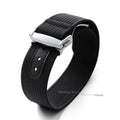 CowLost | product_id-20mm-ribbed-nylon-watch-strap-for-omega-swatch-moonswatch-with-stainless-steel-folding-buckle-unisex-sport-replacement-band |14