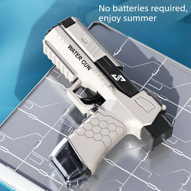 Funny Manual Water Pistol Toy Portable Squirt Gun for Outdoor Summer Beach Pool