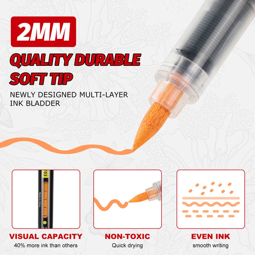 CowLost | product_id-120-color-liquid-acrylic-paint-markers-set-with-soft-brush-tips-for-art-and-drawing |2