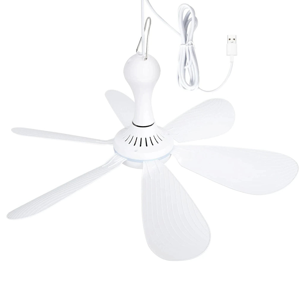 CowLost | product_id-silent-6-blade-usb-ceiling-canopy-fan-with-remote-control-4-speed-hanging-fan-for-camping-bed-dormitory-tent |16