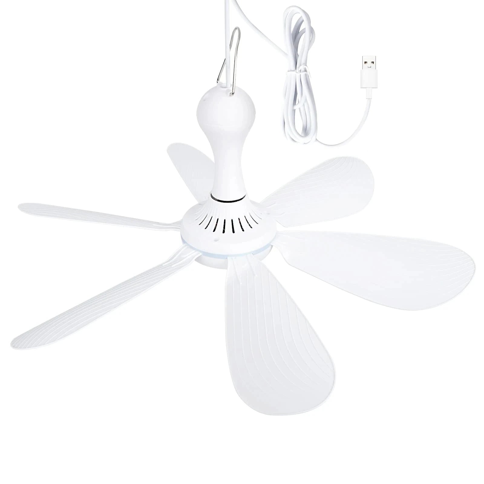 CowLost | product_id-silent-6-blade-usb-ceiling-canopy-fan-with-remote-control-4-speed-hanging-fan-for-camping-bed-dormitory-tent |16