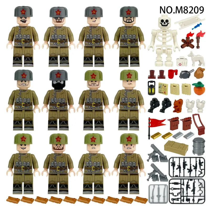 CowLost | product_id-m8223-soviet-officer-figurine-building-block-toy-with-pistol-accessories-birthday-gift |3