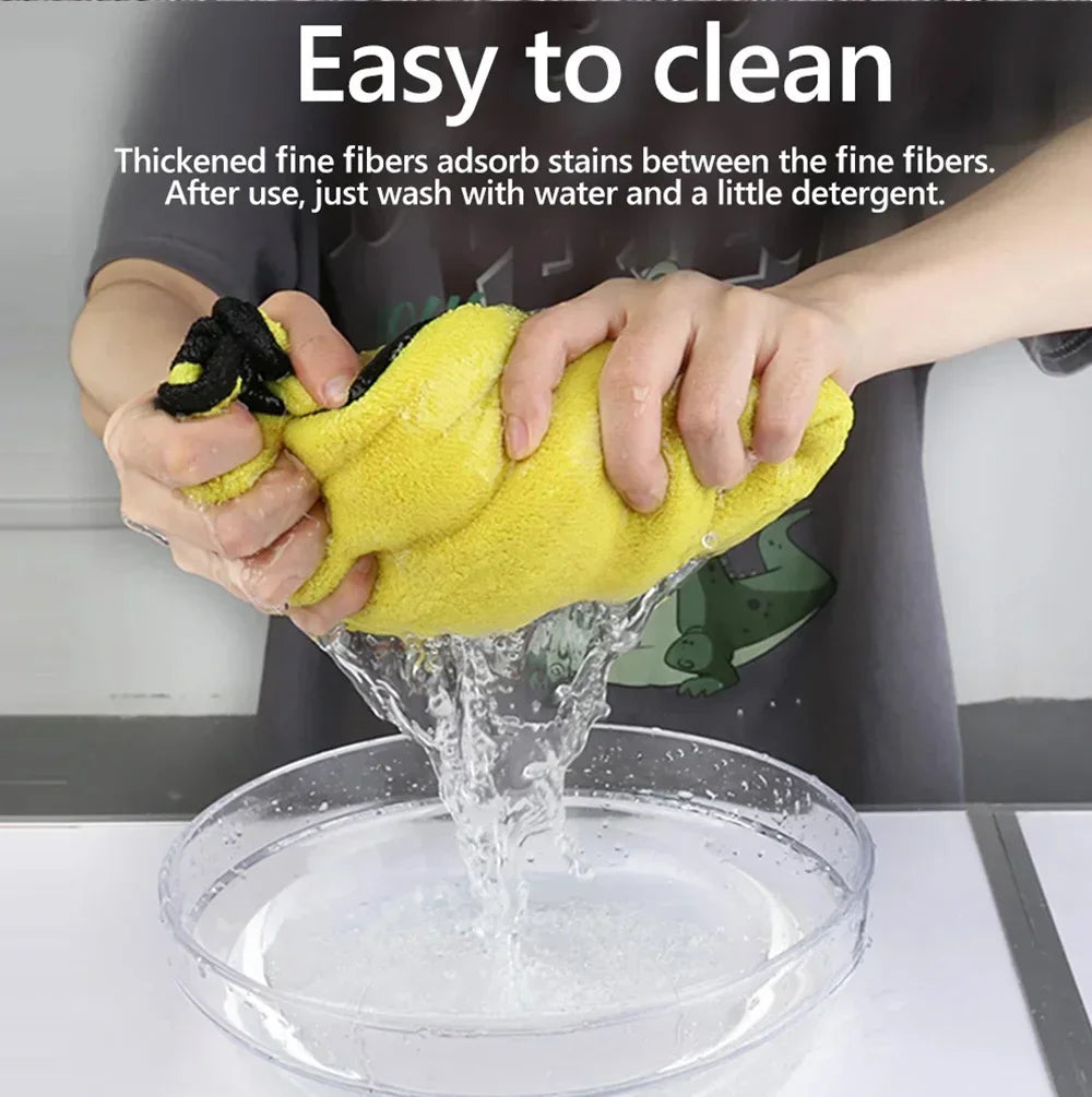 CowLost | shop-towels-general-purpose-cleaning-cloths-product_id-car-wash-absorbent-microfiber-cleaning-towels-thickened-yellow-30-40-60cm |18