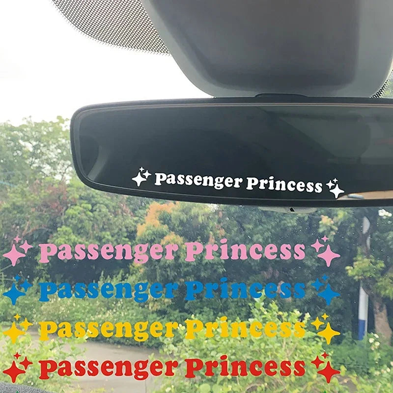CowLost | 2pcs-mirror-decoration-sticker-passenger-princess-star-mirror-decal-sticker-rearview-mirror-car-vinyl-decoration-funny-car-decal |2