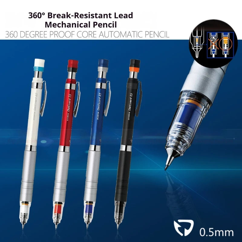 CowLost | product_id-zebra-delguard-ma86-0-5mm-mechanical-pencil-with-metal-grip-and-break-resistant-lead |2