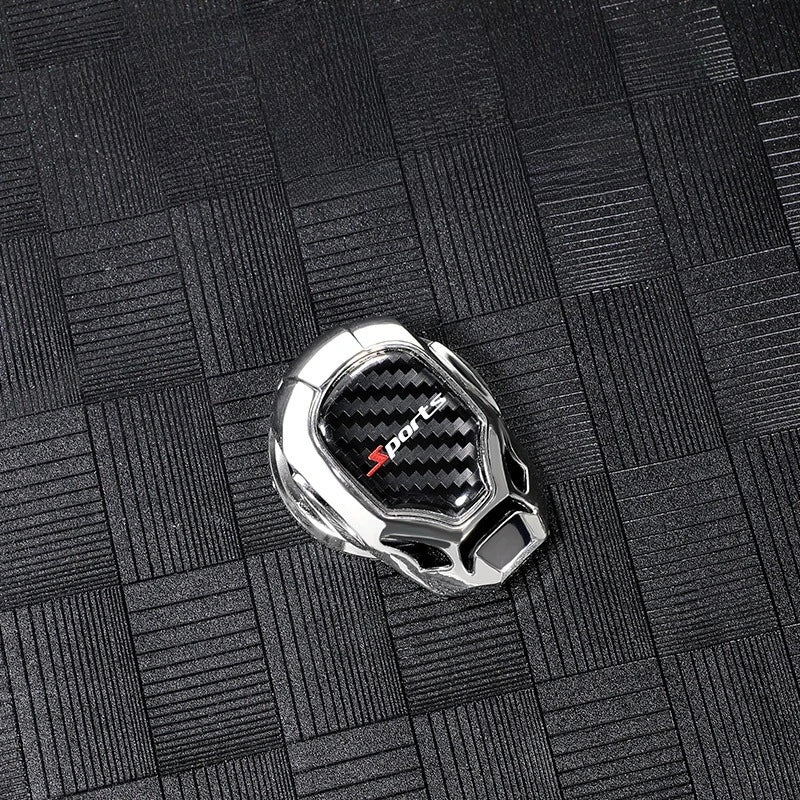 CowLost | 1pc-carbon-fiber-patterned-car-one-key-start-protective-cover-decorative-sticker-for-ignition-switch-button-interior-accessories |3