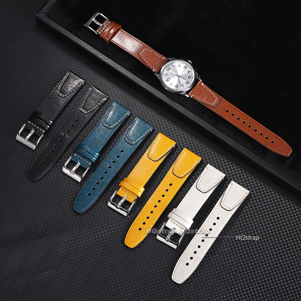 CowLost | product_id-vintage-oil-wax-cowhide-leather-watch-band-20mm-22mm-brown-stitching-for-seiko-samsung-universal |3