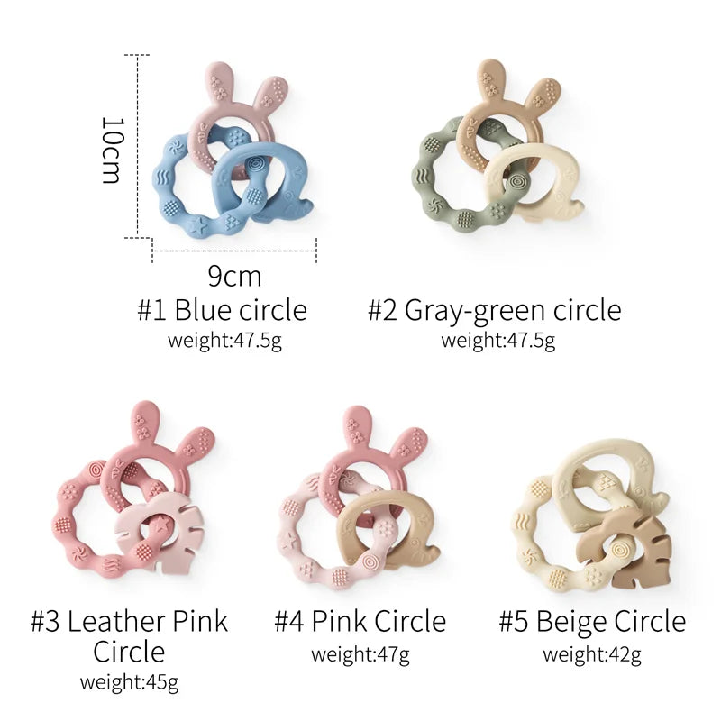 CowLost | baby-transport-accessories-silicone-animal-baby-teether-bracelet-0-12-months-anxiety-toy |6