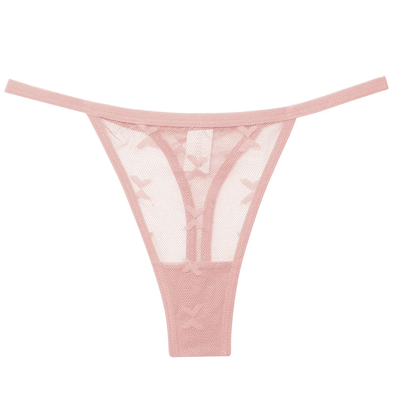CowLost | activewear-pants-6pcs-women-transparent-mesh-thong-panties-g-string |20