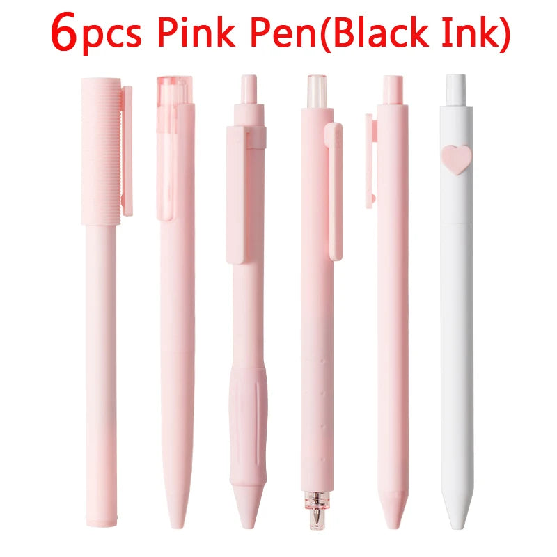 CowLost | product_id-6pcs-kaco-good-gel-pen-set-0-5mm-black-ink-press-high-capacity-for-students |9