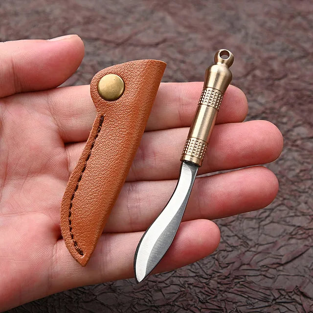 CowLost | activewear-pants-brass-dragon-head-mini-folding-knife-portable-edc-cutter |45