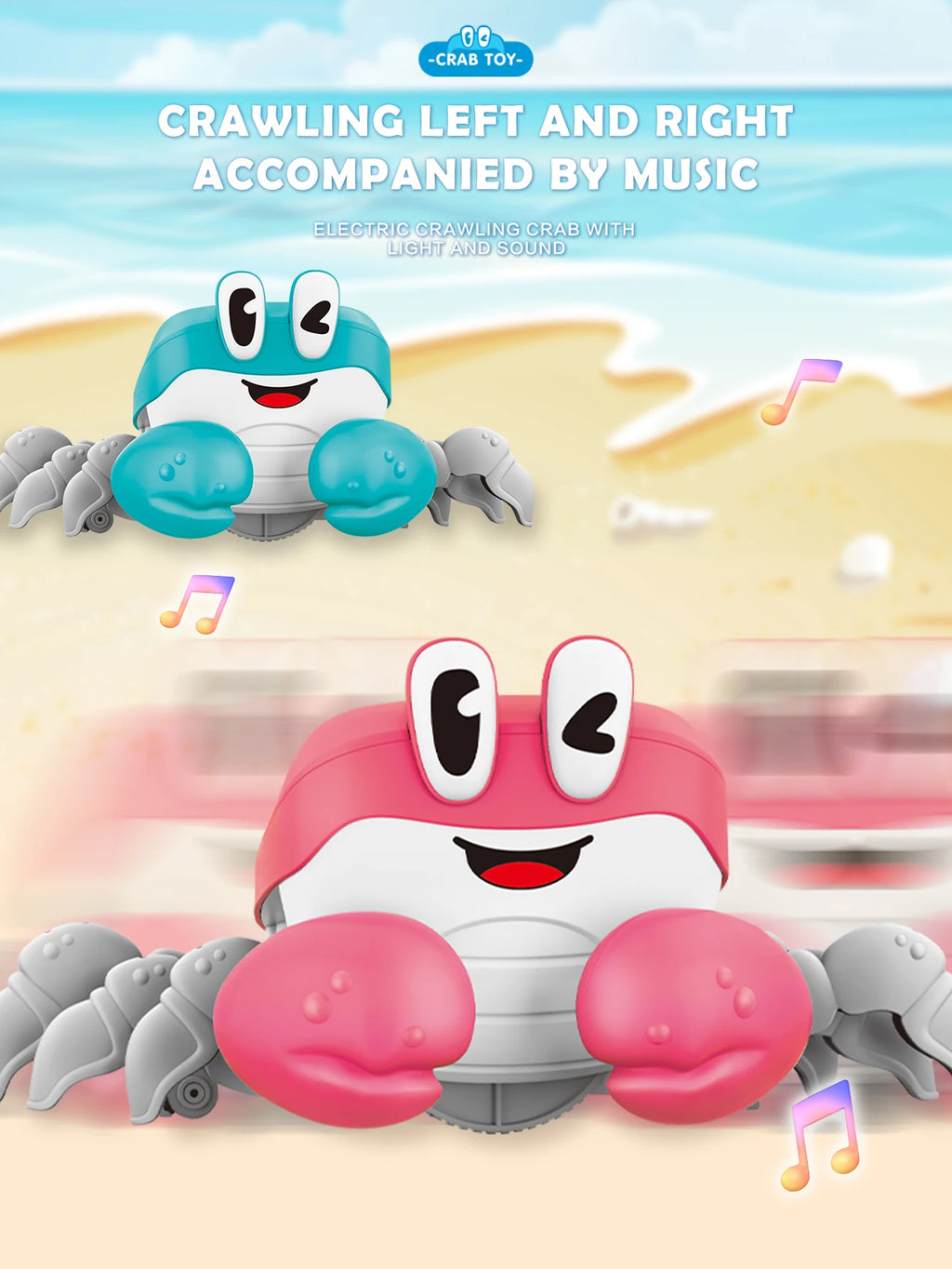 CowLost | product_id-electric-musical-dancing-cartoon-crab-toy-for-kids-interactive-gift |10