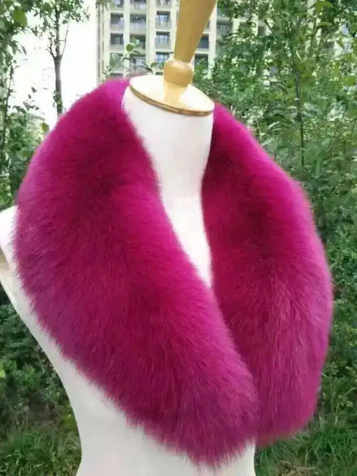 CowLost | natural-color-raccoon-fox-collar-scarf |38