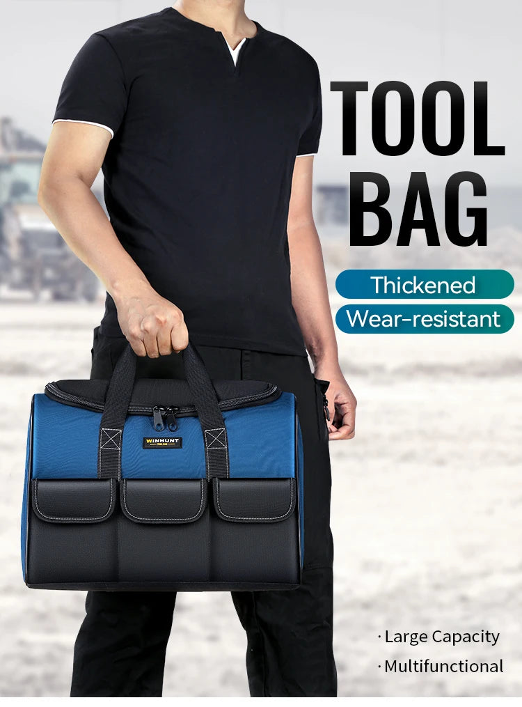 CowLost | product_id-heavy-duty-wide-mouth-tool-bag-with-pockets-organizer-for-tool-storage-and-transport |7