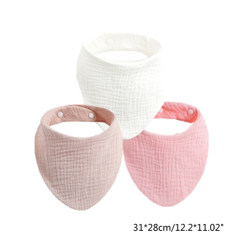 CowLost | 3pcs-5pcs-muslin-bibs-baby-face-towel-wash-cloth-drooling |8