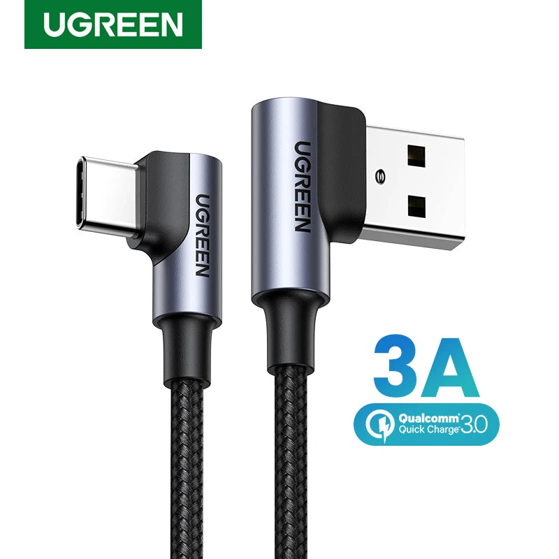 CowLost | ugreen-90-degree-usb-c-cable-nylon-fast-charge-usb-type-c-cable |1