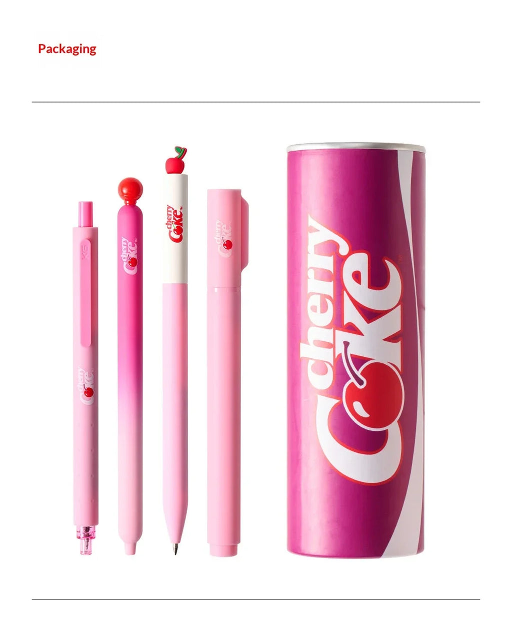 CowLost | product_id-kaco-cherry-coke-collab-gel-pens-sakura-limited-edition-soda-can-design-quick-dry-3pcs-1-marker-set |14