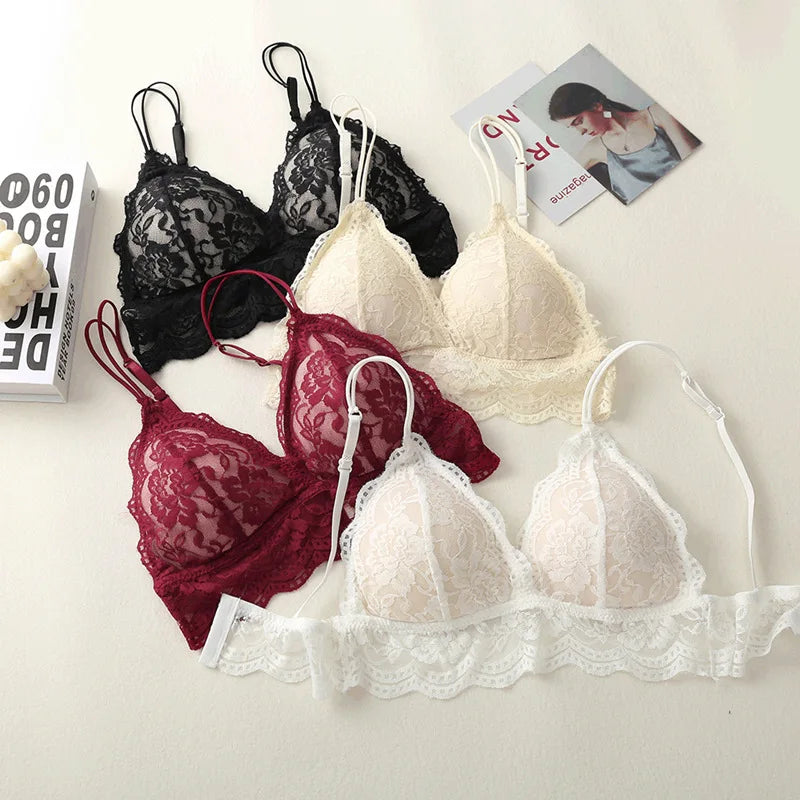 CowLost | product_id-lace-push-up-non-wire-backless-3-4-cup-padded-bralette-for-women-small-cup |4