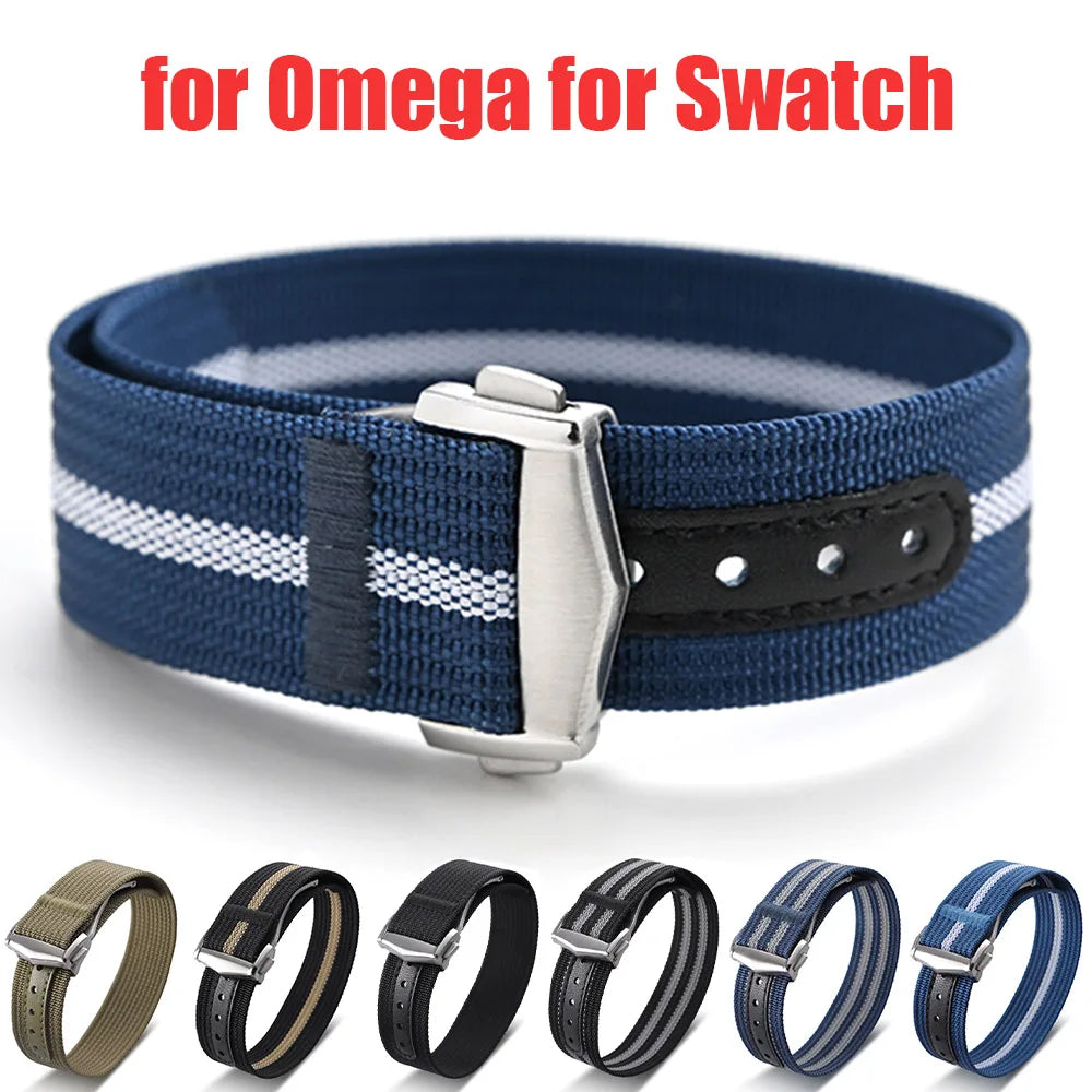 CowLost | product_id-20mm-ribbed-nylon-sport-strap-with-stainless-steel-buckle-for-omega-swatch-moonswatch-replacement |1