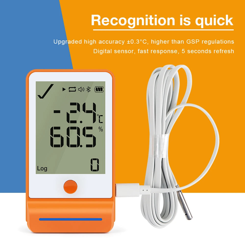 GSP-6Pro Bluetooth USB Temperature Humidity Data Logger 100000 Points LCD Recorder