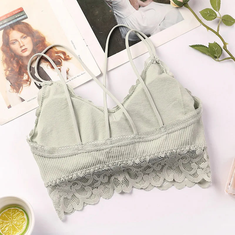 CowLost | product_id-women-s-lace-wireless-push-up-seamless-bra-solid-color |3