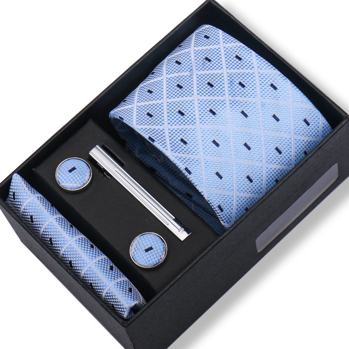 CowLost | tie-men-with-box-top-quality-business-ties-hanky-cufflink-set |71