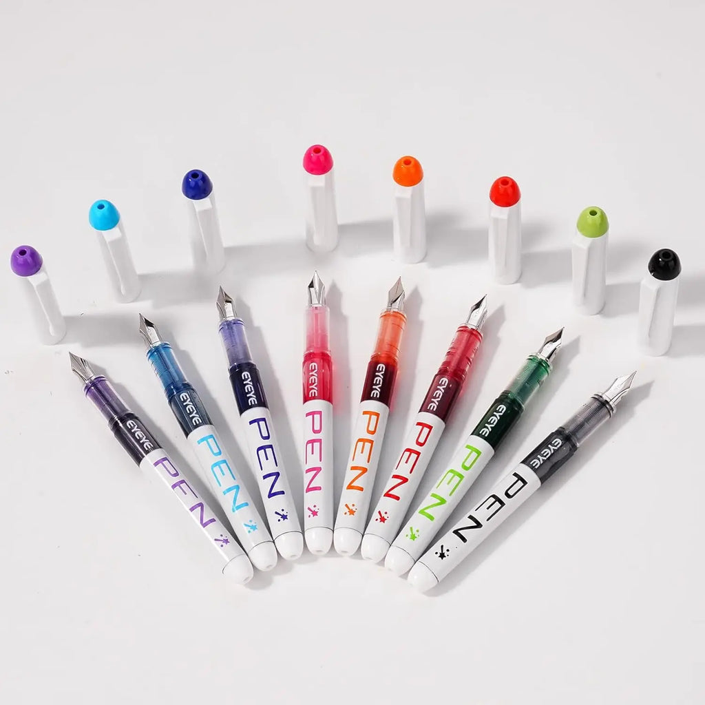 CowLost | pens-product_id-disposable-straight-fountain-pens-with-quick-drying-ink-smooth-multicolor-writing-set |4