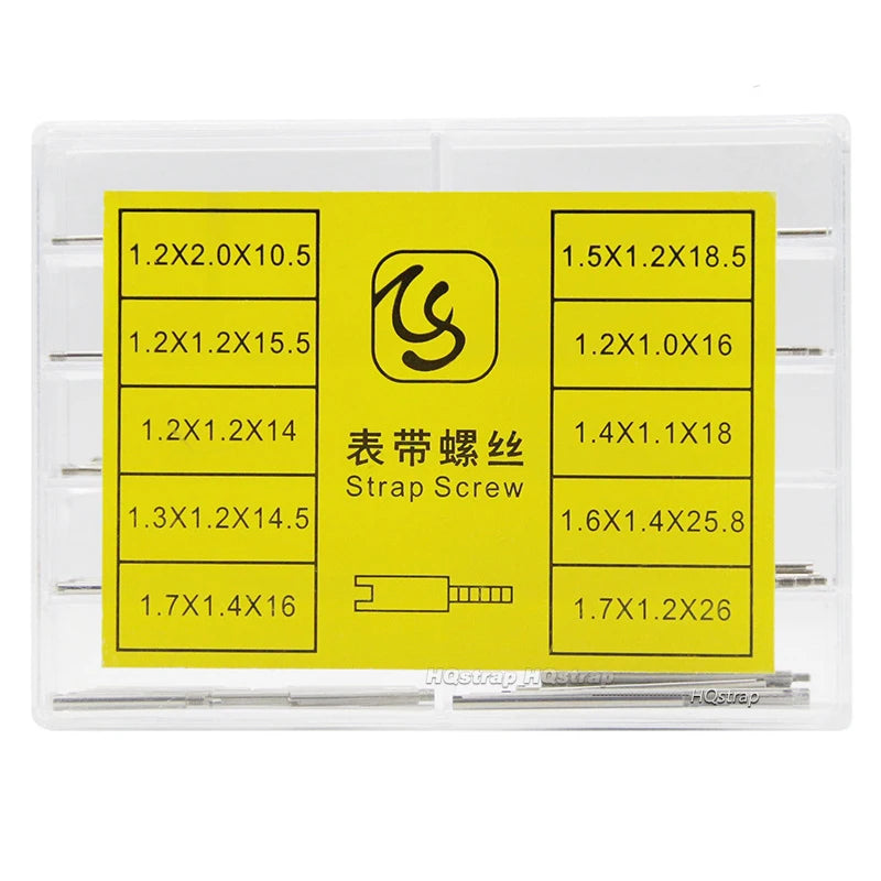 CowLost | product_id-50-100pcs-stainless-steel-watch-band-screws-and-rods-for-rolex-connector-repair-kit |4