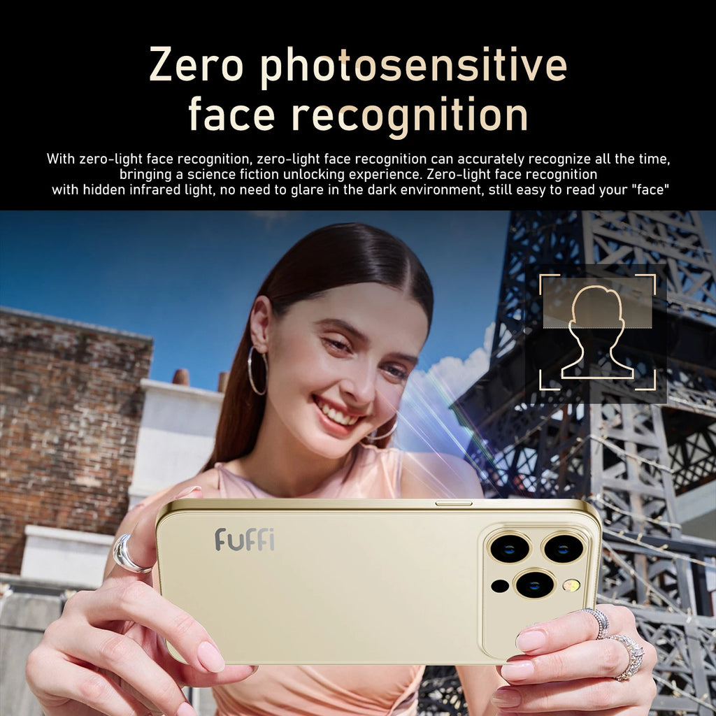 CowLost | fuffi-i17-pro-max-smartphone-android-12-4gb-ram-128gb-rom-6-3-inch-phone-2280x1080hd-24-48mp-4g-network-mobile-phone |15
