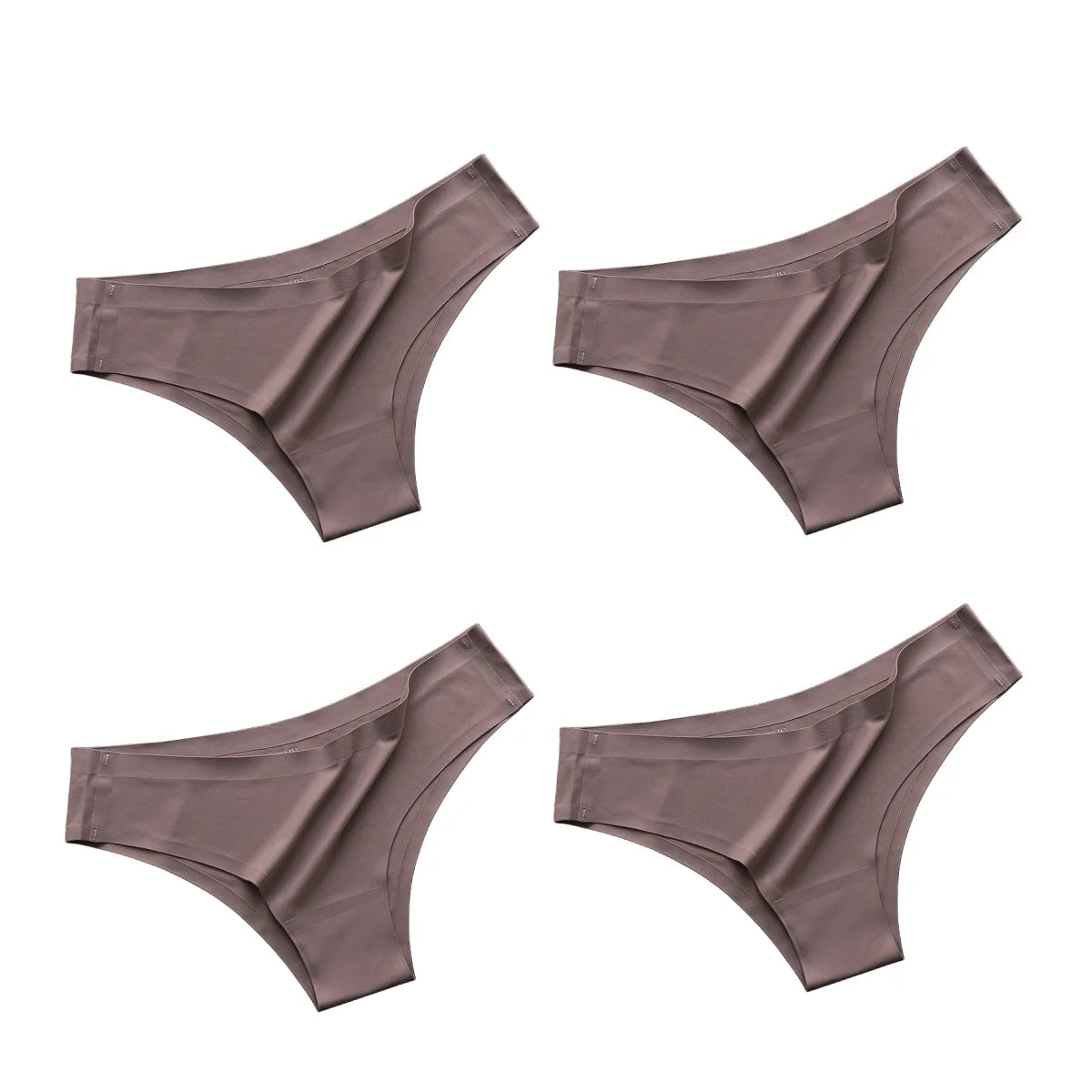 CowLost | product_id-4pcs-women-s-ice-silk-low-rise-brazilian-briefs-soft-breathable-panties-m-xl |21
