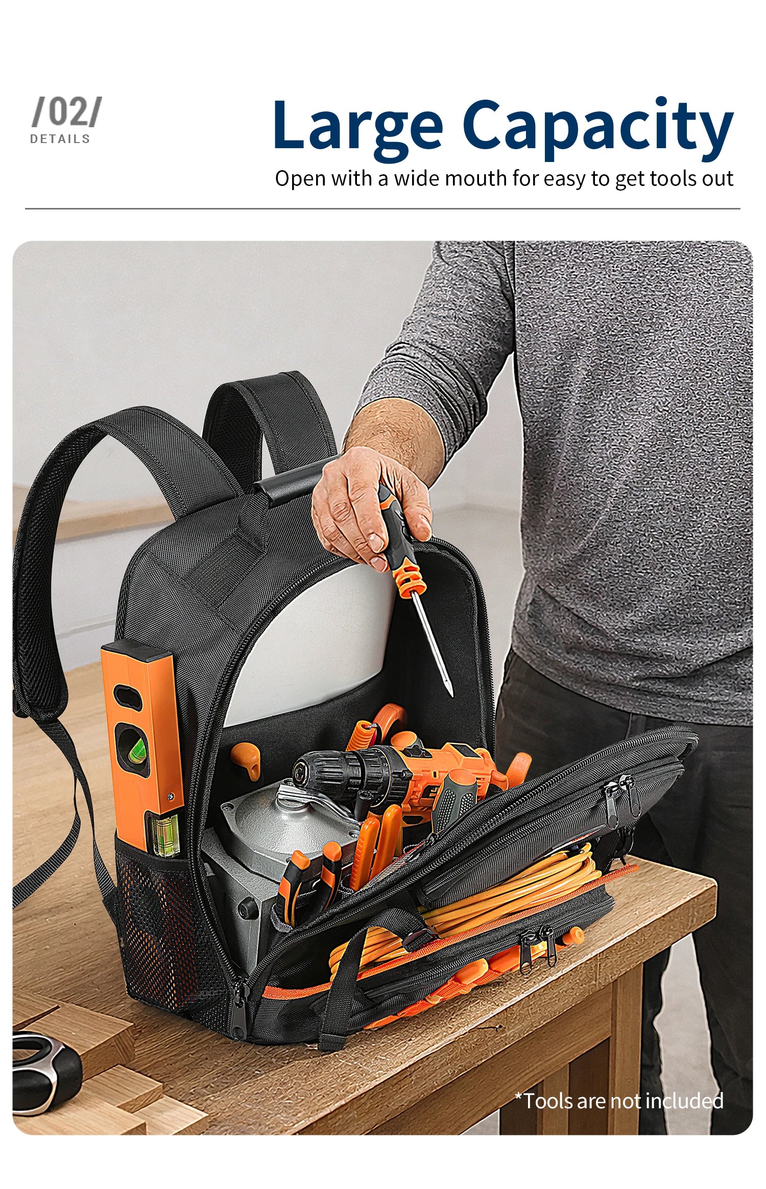 CowLost | product_id-multifunctional-heavy-duty-tool-backpack-with-large-capacity-and-multiple-pockets-for-construction |9