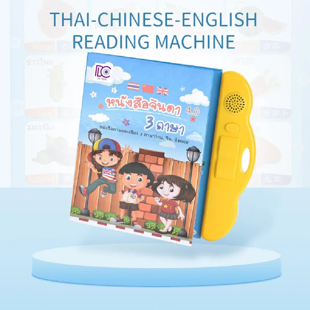 CowLost | pens-product_id-3-in-1-educational-story-notebook-with-reading-pen-thai-chinese-english-learning-machine |5
