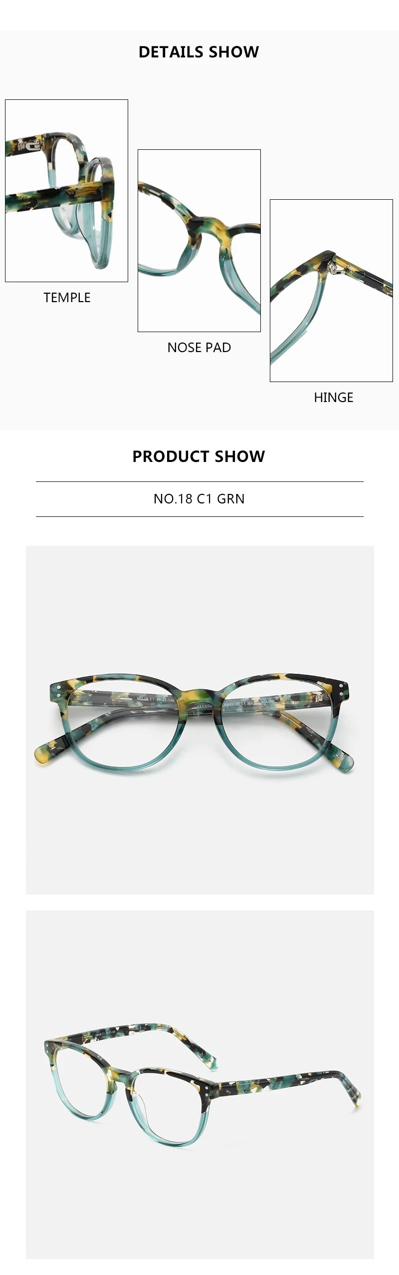CowLost | zenottic-children-retro-vintage-round-acetate-optical-glasses-frames |8